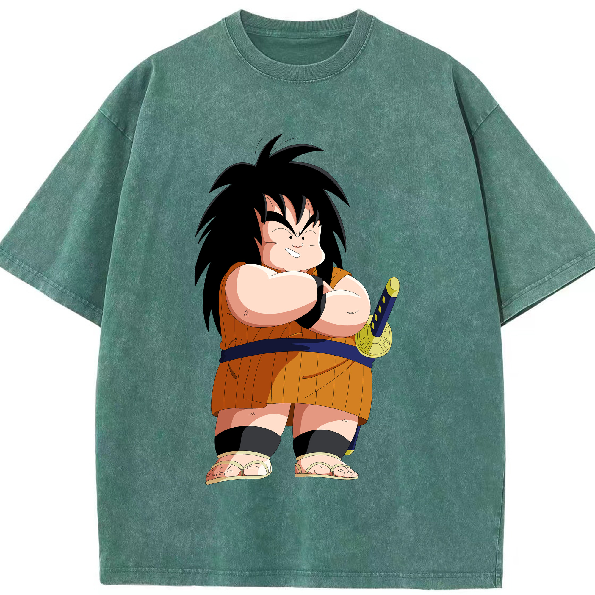 （画像用） ドラゴンボール やじろべえ DRAGON BALL Yajirobe 綿100% ヴィンテージ風 半袖Tシャツ（フロントプリント）